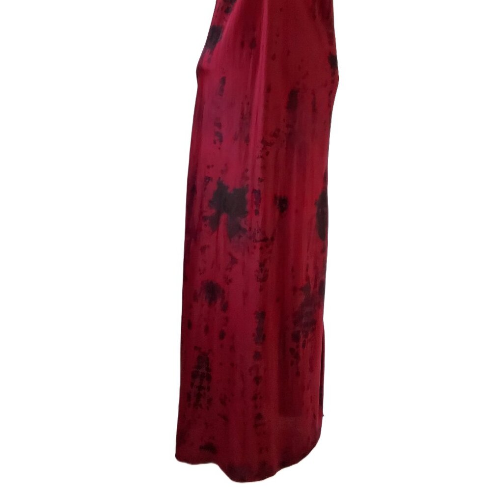 Dannijo long Silk Slip Dress lingerie chemise red pink black purple tie dyed M L - Picture 9 of 13